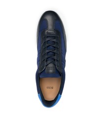 dunkelblaue niedrige Sneakers von BOSS