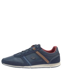 dunkelblaue niedrige Sneakers von Lacoste