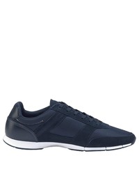 dunkelblaue niedrige Sneakers von Lacoste