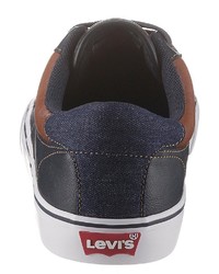 dunkelblaue niedrige Sneakers von Levi's