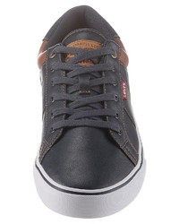 dunkelblaue niedrige Sneakers von Levi's