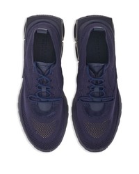 dunkelblaue niedrige Sneakers von Ferragamo