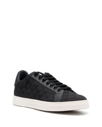 dunkelblaue niedrige Sneakers von Emporio Armani