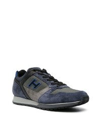 dunkelblaue niedrige Sneakers von Hogan