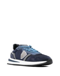 dunkelblaue niedrige Sneakers von Philippe Model Paris