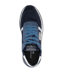 dunkelblaue niedrige Sneakers von Philippe Model Paris