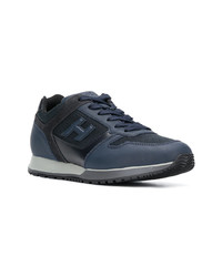 dunkelblaue niedrige Sneakers von Hogan