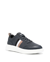 dunkelblaue niedrige Sneakers von BOSS