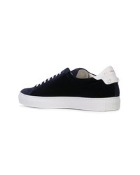 dunkelblaue niedrige Sneakers von Givenchy