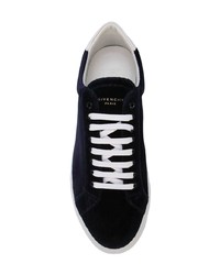 dunkelblaue niedrige Sneakers von Givenchy