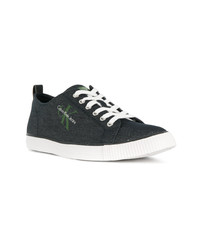 dunkelblaue niedrige Sneakers von Calvin Klein Jeans