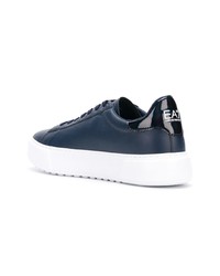 dunkelblaue niedrige Sneakers von Ea7 Emporio Armani