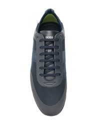 dunkelblaue niedrige Sneakers von BOSS HUGO BOSS