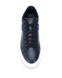 dunkelblaue niedrige Sneakers von Hogan