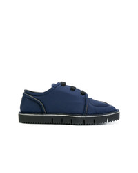 dunkelblaue niedrige Sneakers von Marni