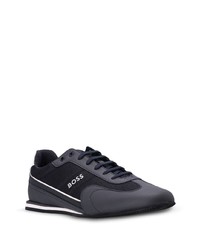 dunkelblaue niedrige Sneakers von BOSS