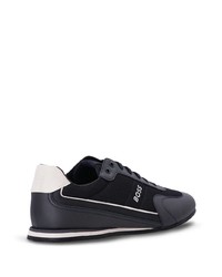 dunkelblaue niedrige Sneakers von BOSS