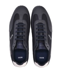 dunkelblaue niedrige Sneakers von BOSS