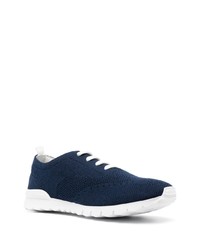 dunkelblaue niedrige Sneakers von Kiton