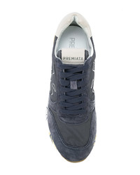 dunkelblaue niedrige Sneakers von White Premiata
