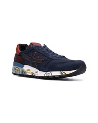 dunkelblaue niedrige Sneakers von White Premiata