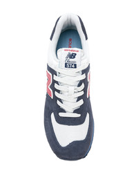 dunkelblaue niedrige Sneakers von New Balance