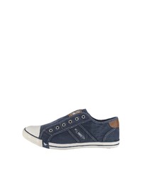 dunkelblaue niedrige Sneakers von Mustang