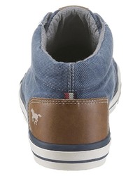 dunkelblaue niedrige Sneakers von Mustang Shoes