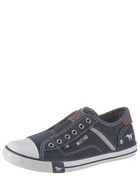 dunkelblaue niedrige Sneakers von Mustang Shoes