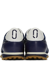 dunkelblaue niedrige Sneakers von Marc Jacobs