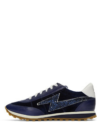 dunkelblaue niedrige Sneakers von Marc Jacobs