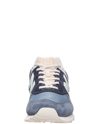 dunkelblaue niedrige Sneakers von New Balance