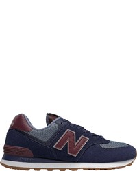 dunkelblaue niedrige Sneakers von New Balance