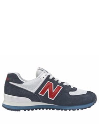 dunkelblaue niedrige Sneakers von New Balance