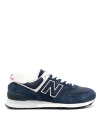 dunkelblaue niedrige Sneakers von New Balance