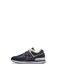 dunkelblaue niedrige Sneakers von New Balance