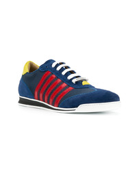 dunkelblaue niedrige Sneakers von DSQUARED2