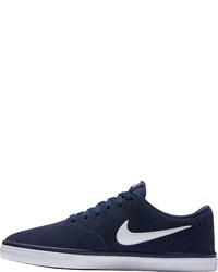 dunkelblaue niedrige Sneakers von Nike SB