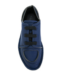 dunkelblaue niedrige Sneakers von Marni