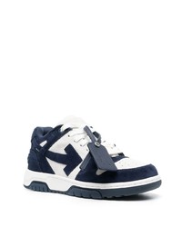 dunkelblaue niedrige Sneakers von Off-White