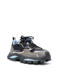 dunkelblaue niedrige Sneakers von Emporio Armani