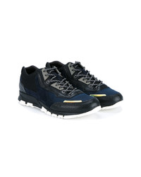 dunkelblaue niedrige Sneakers von Lanvin