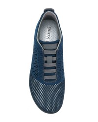 dunkelblaue niedrige Sneakers von Geox