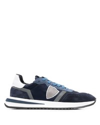 dunkelblaue niedrige Sneakers von Philippe Model Paris