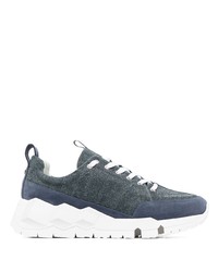 dunkelblaue niedrige Sneakers von Pierre Hardy