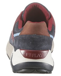 dunkelblaue niedrige Sneakers von Replay