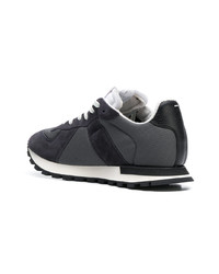 dunkelblaue niedrige Sneakers von Maison Margiela