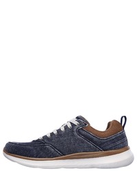 dunkelblaue niedrige Sneakers von Skechers