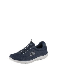 dunkelblaue niedrige Sneakers von Skechers