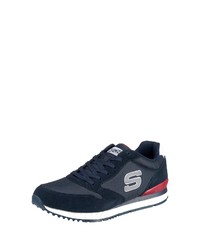 dunkelblaue niedrige Sneakers von Skechers